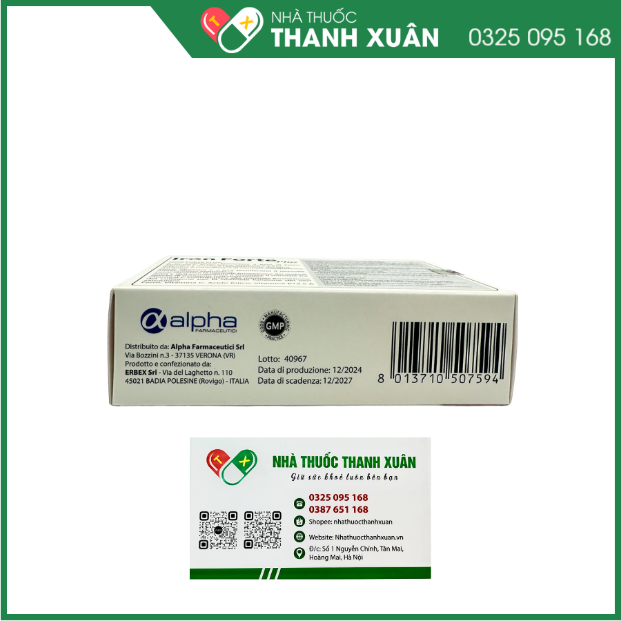 Iron Forte Plus - Bổ sung Sắt, acid folic, vitamin A, vitamin B12 và vitamin C